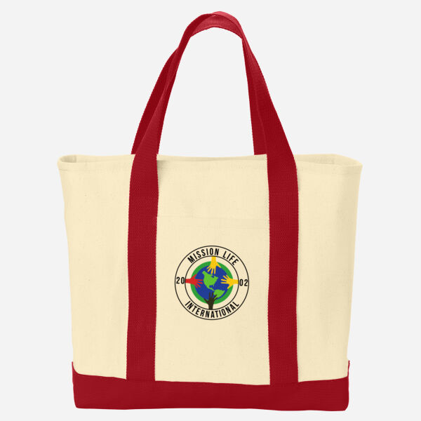 Ideal Twill Two Tone Shopping Tote Thumbnail